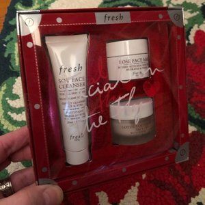 Fresh Rose face cleanser and mask from Sephora